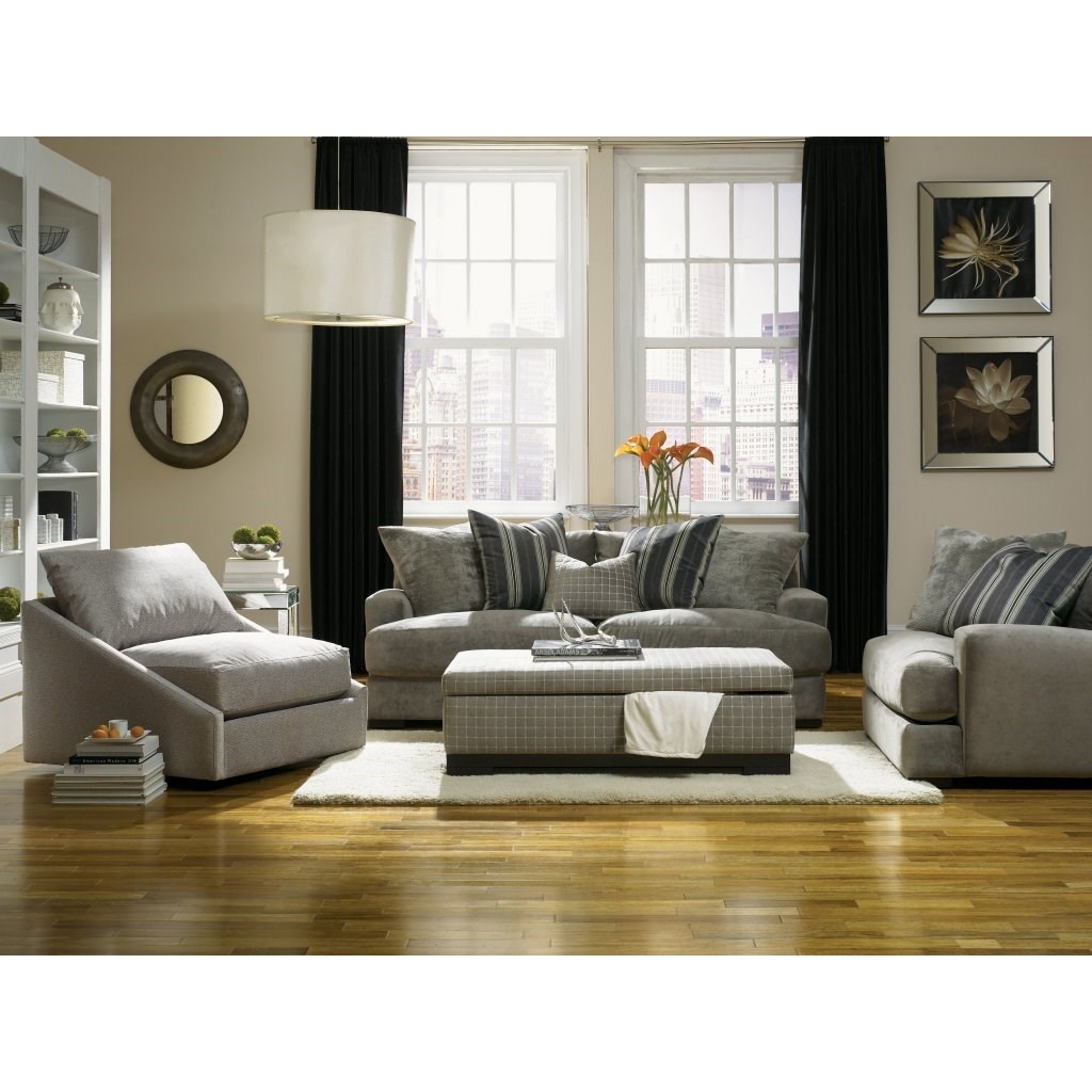 Jonathan Louis Carlin Sofa with Loose Back Pillows Fashion Furniture